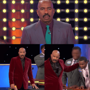 Host ERUPTS at Contestant After Utterly INSANE Answer! Brace yourselves for the “Family Feud” moment everyone will be talking about! Beloved host Steve Harvey reportedly lost his cool and confronted a contestant with unprecedented intensity after hearing an answer so wild, so utterly bizarre, it sent shockwaves through the studio audience. Witness the explosive confrontation that has fans gasping and questioning everything they thought they knew about the usually jovial host and the unpredictable world of “Family Feud.”